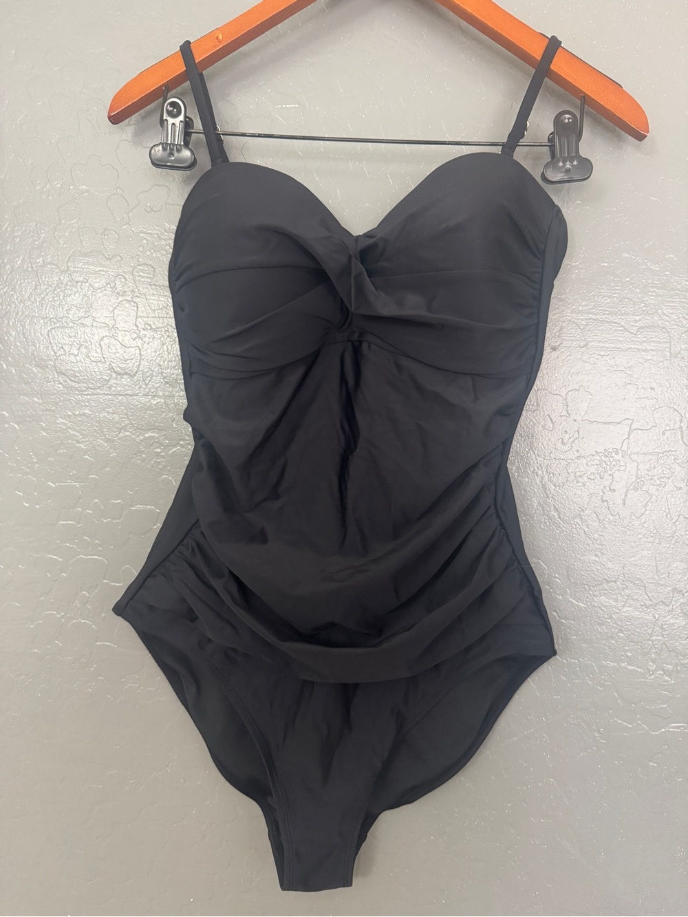 RELLECIGA Black One-Piece with Gold Nameplate